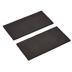 Amazon Basics Rubber Furniture Pads, Black, 2'' Square,