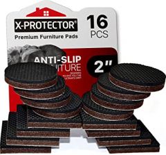 X-PROTECTOR Non Slip Furniture Pads – 16 PCS Premium Furniture 