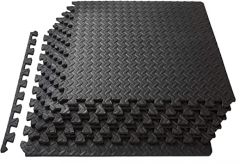 ProsourceFit Puzzle Exercise Mat ½”, EVA Foam Interlocking Til