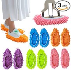 10pcs Mop Slipper Shoes Cover, Soft Washable Microfiber Shoes Cov