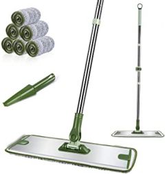 MASTERTOP Microfiber Hardwood Floor Mop for Floor Cleaning, Dust 