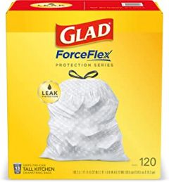 ForceFlex Tall Kitchen Drawstring Trash Bags