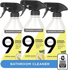 9 Elements Bathroom Cleaner, Lemon Multi Surface Shower, Tub, &am