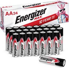 Energizer AA Batteries, Max Double A Battery Alkaline, 24 Count
