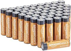 Amazon Basics 48 Pack AA High-Performance Alkaline Batteries, 10-