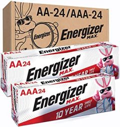 Energizer AA Batteries and AAA Batteries, 24 Max Double A Batteri