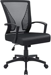Furmax Office Chair Mid Back Swivel Lumbar Support Desk Chair, Co