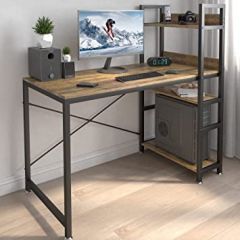 JSungo Computer Desk with 4 Tiers Shelves, 47 Inch Sturdy Table w