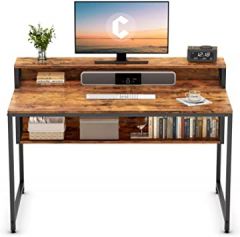 Cubiker Computer Home Office Desk, 47" Small Desk Table with
