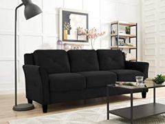 Lifestyle Solutions HRFKS3BK Grayson Sofa, 78.7" W x 31.5&qu