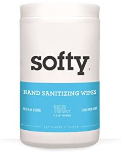 Softy Hand Sanitizing Wipes - 150 ct. Extra Large Alcohol Free Sa