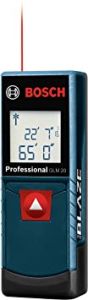 BOSCH GLM20 Blaze 65ft Laser Distance Measure With Real Time Meas