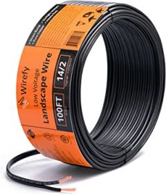 Wirefy 14/2 Low Voltage Landscape Lighting Wire - 14-Gauge 2-Cond
