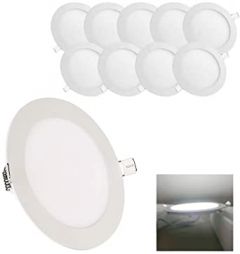 HMINLED 8 Inch 18Watt Ultra Thin Round LED Recessed Panel Spot Li