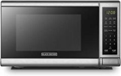 Black+Decker EM720CB7 Digital Microwave Oven with Turntable Push-