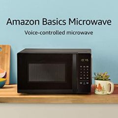Amazon Basics Microwave, Small, 0.7 Cu. Ft, 700W, Works with Alex