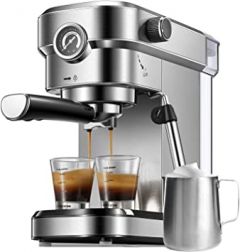 Yabano Espresso Machine, 15 Bar Pump Pressure Espresso Coffee mac