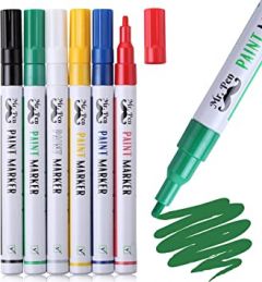Mr. Pen- Paint Markers, 6 Pack, Paint Pens, Fine Point Markers, P