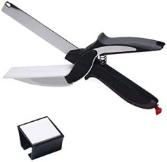 Clever Cutter Kitchen Scissors, 2-in-1 Smart Cutter, Salad Scisso