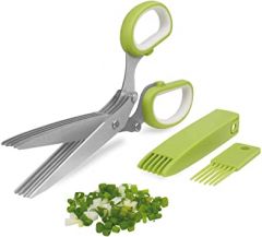 Herb Cutter Scissors 5 Blade Scissors Kitchen Multipurpose Cuttin