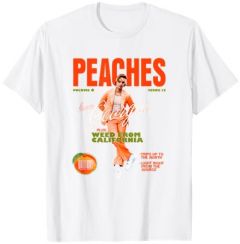 Official Justin Bieber Peaches White T-Shirt